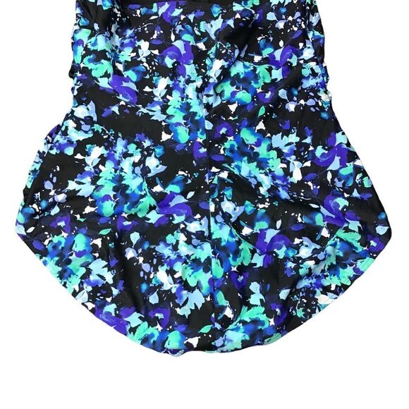 Speedo Blue Floral Halter Bathing Suit - Picture 8 of 10